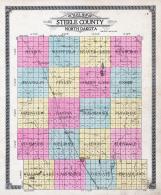 Steele County Outline Map, Steele County 1911